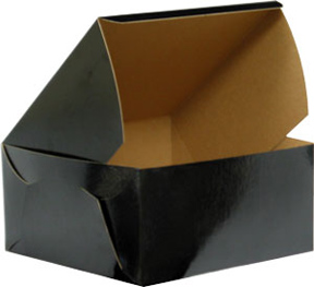 Black Cake Box - 10"x10"x5" - qty 100