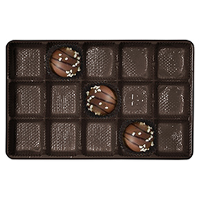 Brown Candy Tray - 15ct